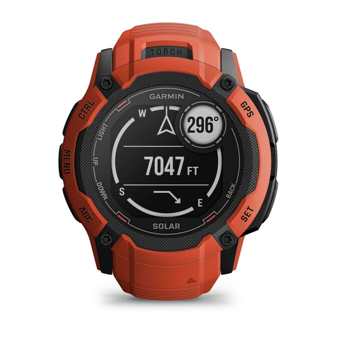 Smartwatch Garmin Instinct 2X Solar 50mm Vermelho image number 9