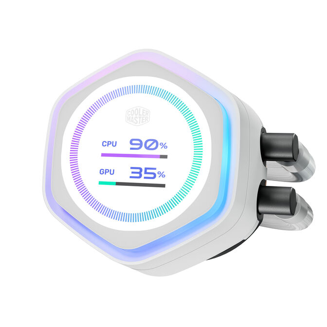 Refrigeraci&oacute;n L&iacute;quida CPU Cooler Master MasterLiquid ATMOS II LCD ARGB 360mm Blanco image number 2