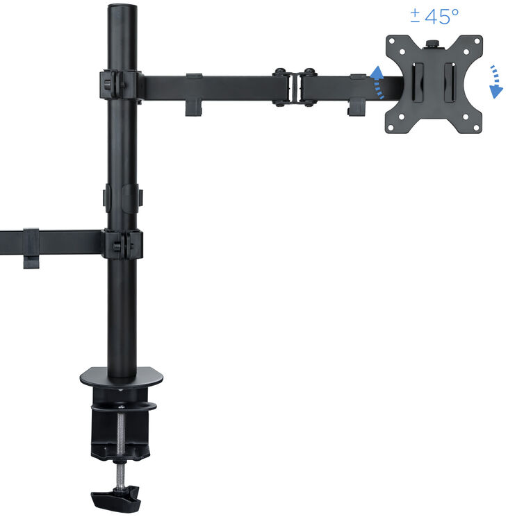 Soporte de Mesa Tooq Doble Tilt 13" a 32" Max. 8Kg (Monitor) / 4.5Kg (Portátil) image number 2