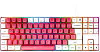 ** B Grade ** Teclado Mec&aacute;nico GAMIAC TKL RGB90G Kailh Blue Branco/Rosa (PT)