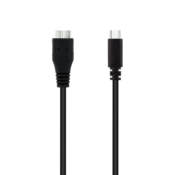 Cable USB 3.0 Nanocable USB-C/M-Micro USB-B/M 1 M Negro image number 1
