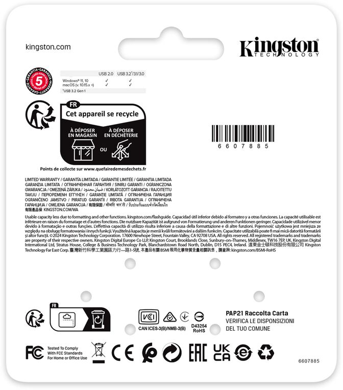 Pen Kingston DataTraveler SE9 G3 Dark Nickel 64GB USB3.2 Gen 1 image number 4