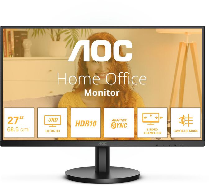 Monitor AOC 27" U27B3M VA 4K 60Hz HDR10 image number 1