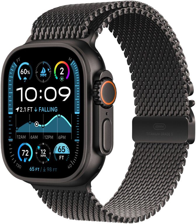 Smartwatch Apple Watch Ultra 2 GPS + Cellular 49mm Tit&acirc;nio Negro c/ Loop Milanesa Tit&acirc;nio Negro - M image number 1