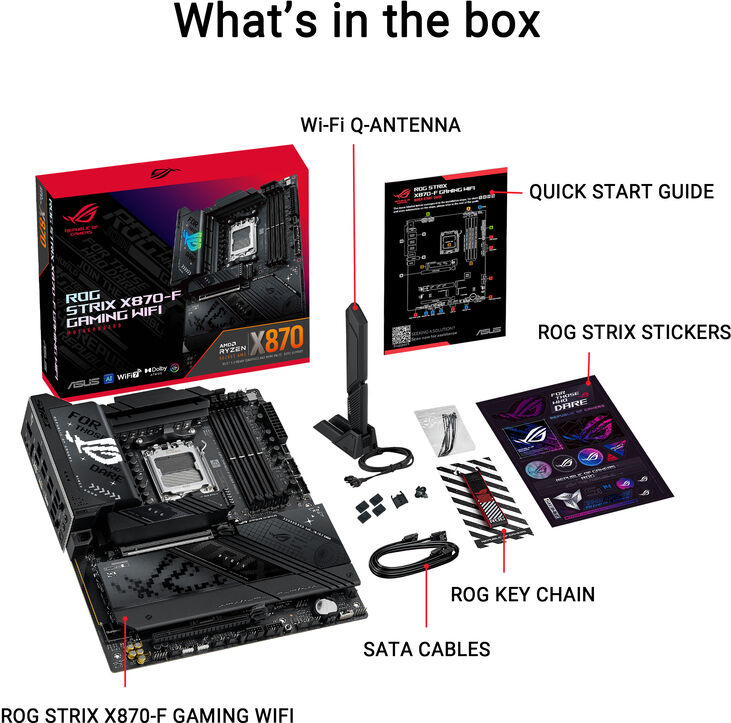 Placa Base Asus ROG Strix X870E-F Gaming WiFi image number 16