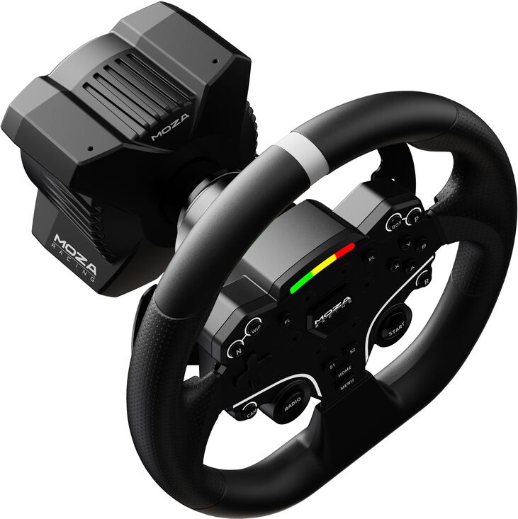 Conjunto MOZA Racing R3 Racing Simulator PC ( Base Volante R3 + Volante ES + Pedais SR-P + Suporte de Mesa R5) image number 2