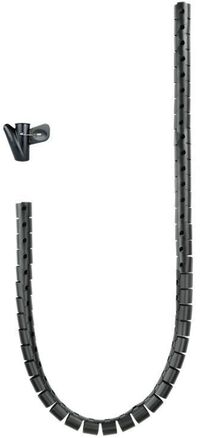Organizador de cables flexible Nanocable 25 mm 1 M Negro