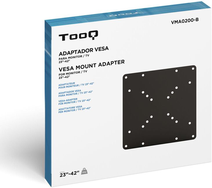 Adaptador Vesa Tooq 200x200 23" a 42" Max. 30Kg Negro image number 5