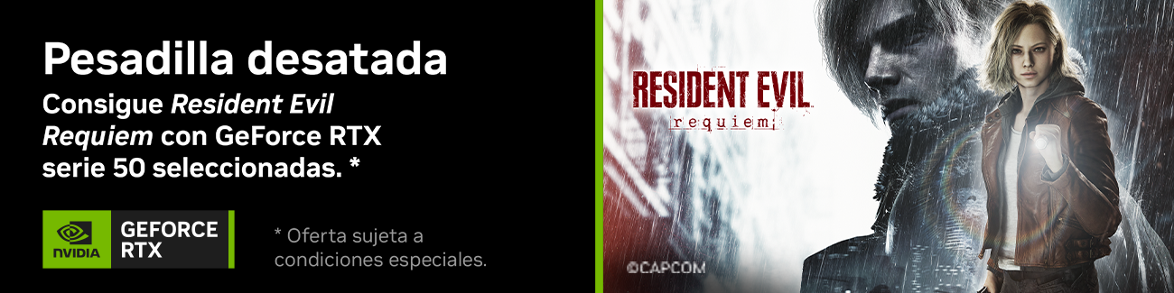 Consigue Resident Evil Requiem con modelos seleccionados de la serie GeForce RTX 50