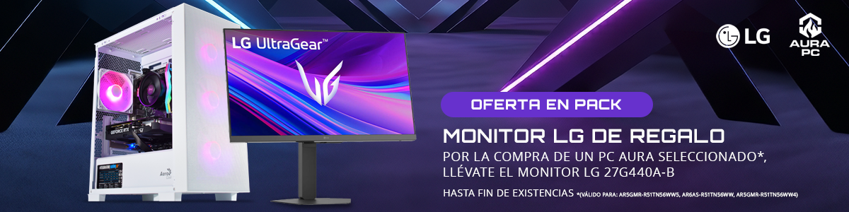 Oferta: monitor LG con la compra de un PC Aura