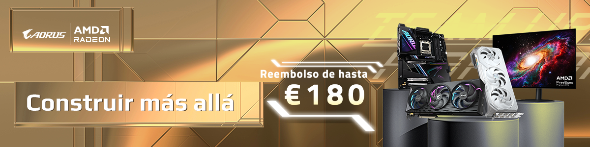 Reembolso de Gigabyte: disfruta de hasta 180 € de reembolso